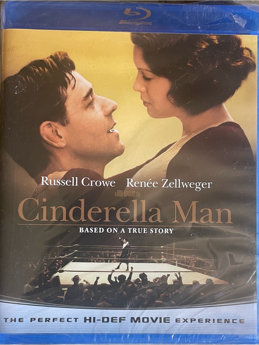 Cinderella Man Blu-ray Brand New Factory Sealed Russell Crowe Renée Zellweger